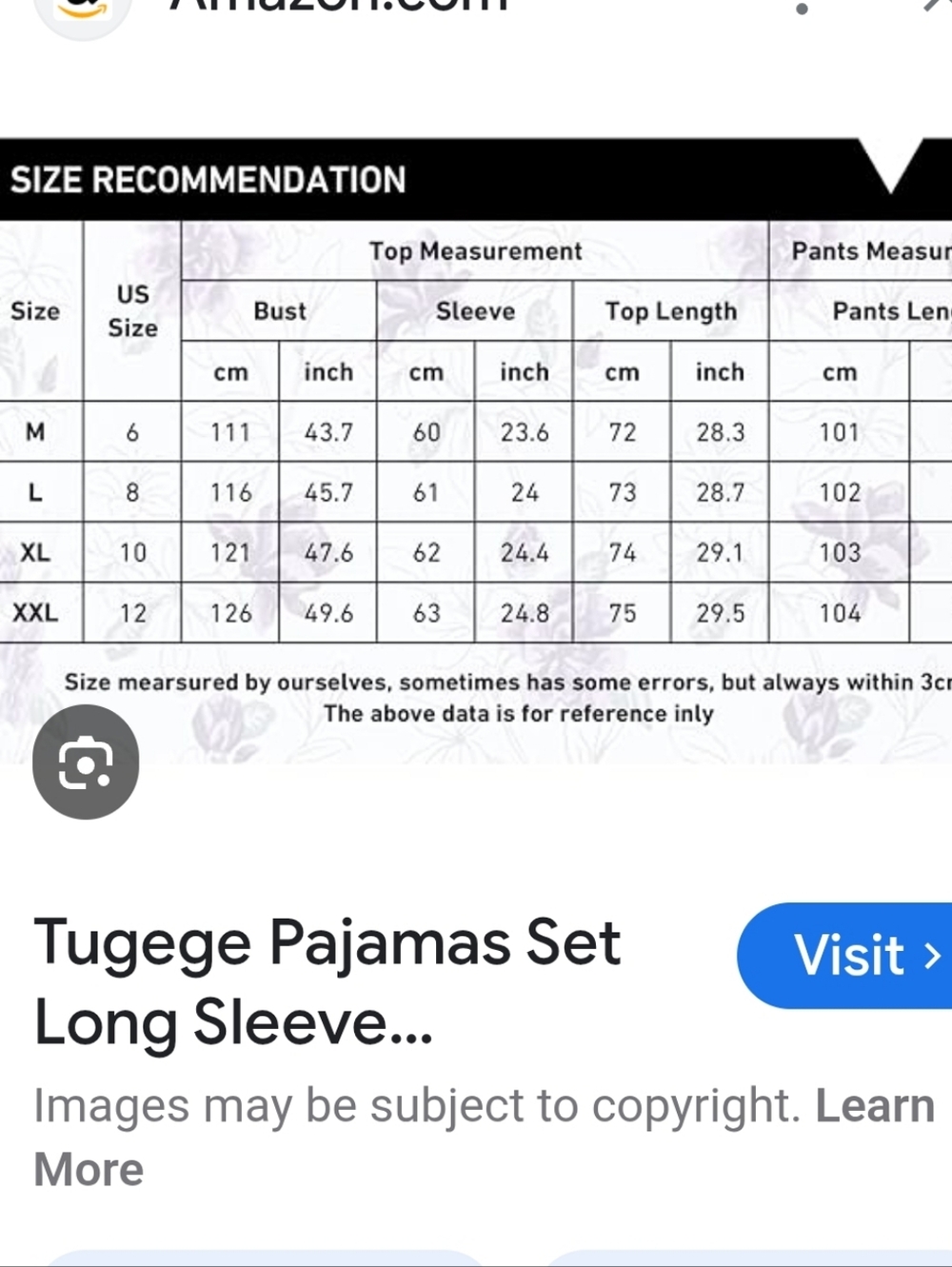 Tugege Leopard Print Short Sleeve Pajama Set - Black on White 12/14 - Picture 15 of 15